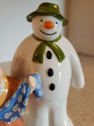 Coalport Characters The Snowman The Gift Figurine Hand Painted Bone China Rare 2