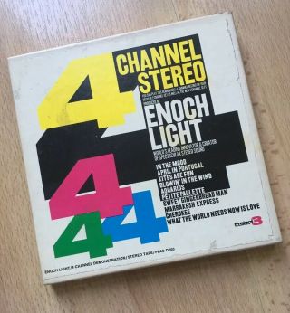 Rare Quad Enoch Light Reel To Reel Quadraphonic 4 - Channel Demo Tape 7.  5ips 1972