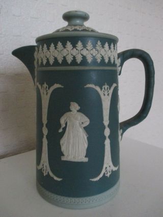 Fine Antique Dudson Bros Earthenware Teapot Coffee Pot With Classical Images