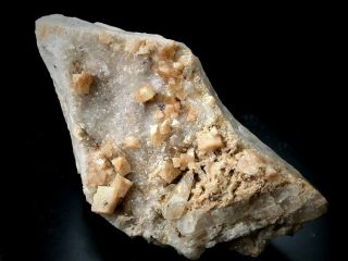 Minerals : Rare Woodhouseite Crystals On Quartz From Type Locality In Usa