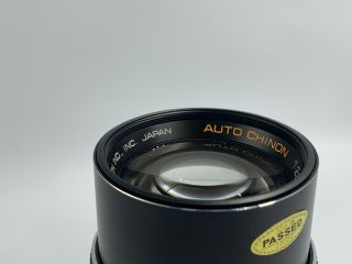 Auto Chinon 1:2.  8 F=135mm Prime Lens Slr Camera M42 Mount With Case Japan Rare