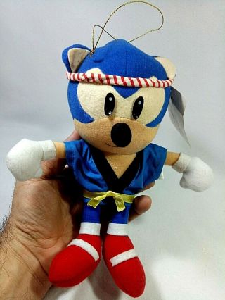 Sonic The Hedgehog Festival Standing 9 " Plush Doll Sega Ufo Japan Only 1993 Rare