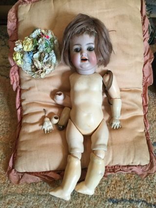 Antique K.  R Simon & Halbig 126 German Bisque Character Doll 12”