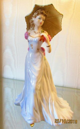 Rare And Lovely Coalport Figurine " Jennifer " 21cm Or 8.  25 Inches High