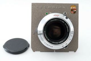 【rare Exc,  】 Carl Zeiss Tessar 150mm F/ 4.  5 Large Lens Linhof Board A0325