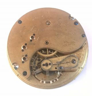 Early 1880’s 16s E.  Howard Pocket Watch Movement - Do Not Miss Out (d18)