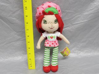 Rare Strawberry Shortcake 11 " Plush Rag Doll Stuffed Figure Red Those Characters