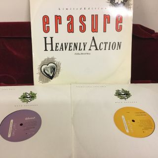 3 X Erasure Rare 12 " Singles / Promos,  Heavenly Action Electronic Synth Pop