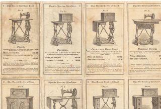 Antique Improved Davis Sewing Machine Sales Brochure 1873