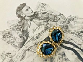Rare Christian Dior Earrings Vtg 1960 