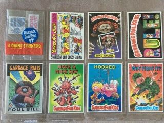 1986 RARE Garbage Pail Kids GIANT STICKERS COMPLETE SET OF 15,  Wrapper 2