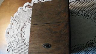 Antique Vintage Dovetailed Wood Box Tele 385B Jack Box 3