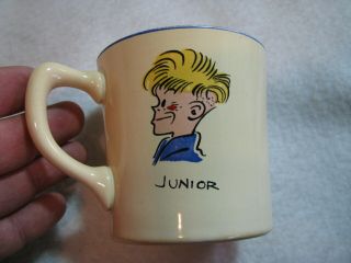 Rare 1950s Homer Laughlin Dick Tracy Comic Characters Sparkle Mugg Junior Mug 3