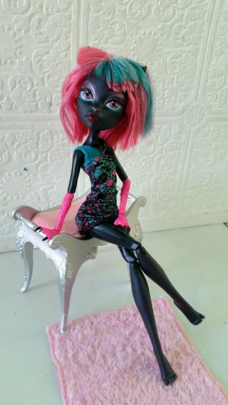 Rare Monster High Doll Scaremester Catty Noir Black Cat Doll