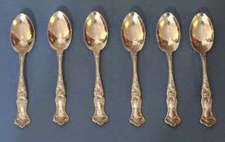 International Sterling Silver,  Spoons,  5 7/8 ",  X6,  Aprs Edgewood,  Ts,  Circa 1909,  Rare