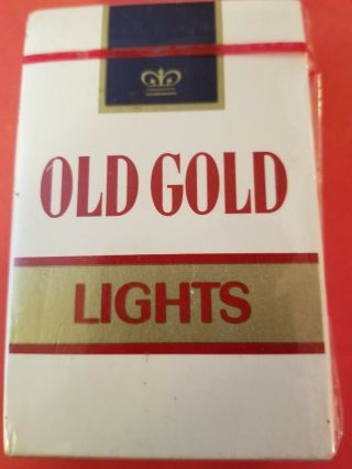 Vintage Old Gold Lights Cigarettes Playing Cards Rare Factory Tobacco