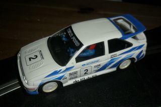 Scalextric Rare Vintage Ford Escort Xr3i Cosworth Rally Car With Lights