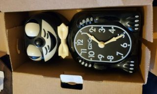 Rare Vintage Kit Cat Klock Wall Clock & Box The Usa Felix Look