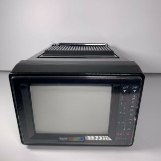 Rare Vintage Rhapsody Tv - 670 Portable 5 " Color Tv Crt