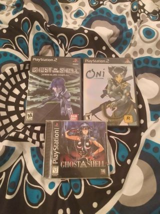 Ghost In The Shell Series Sony Playstation 1 & 2,  Oni Very Rare