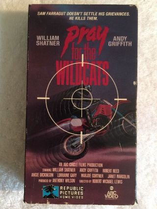 Pray For The Wildcats (prev.  Viewed Vhs) William Shatner,  Andy Griffith Very Rare