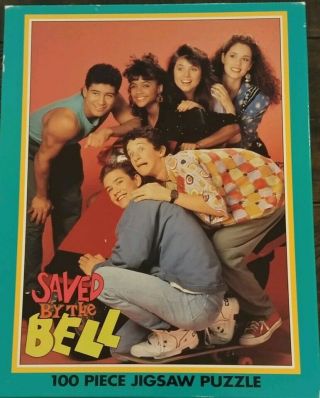 Rare Vtg Saved By The Bell Puzzle Complete 100 Pc 1994 Tv Nbc Zack Kelly Screech
