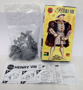Airfix Vintage King Henry The 8th Rare Model Kit - Complete.  Henry Viii Set