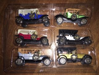 Readers Digest Diecast Mini Antique Cars 1:64 Scale Set Of 6