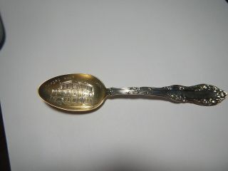 Sterling Silver Souvenir Spoon Oxford Club Lynn Ma Massachusetts