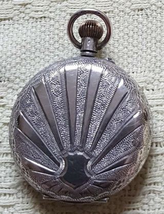 Antique Victorian Solid Silver Full Hunter Cased Pocket Watch Fob Watch
