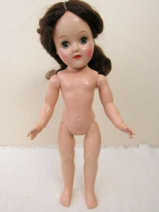 Vintage P91 Ideal Toni Doll 15 " Brunette Long Hair Nude