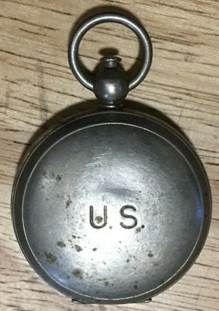 Rare Vintage Ww2 Wittnauer U.  S Military Compass Us