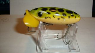 Vintage Jitterbug With Plastic Lip,  Frog Scale,  Wwii Era,  Fred Arbogast Lure