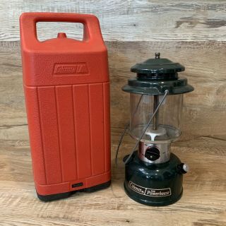 Coleman The Powerhouse Lantern With Storage Case 290a 1991