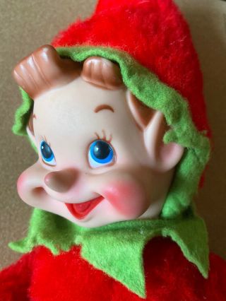 Vintage The Rushton Company Rubber Face Elf 50 ' s, 2