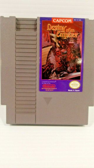 Destiny Of An Emperor Video Game Cartridge Nes Rare Nes Vintage Capcom