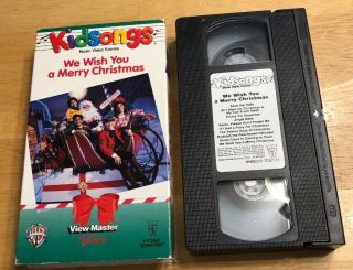 Kidsongs - We Wish You A Merry Christmas (vhs,  1992) Euc Rare Htf Vintage