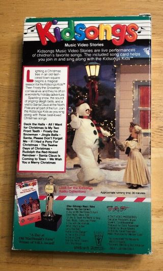 Kidsongs - We Wish You a Merry Christmas (VHS,  1992) EUC RARE HTF Vintage 2