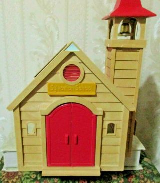Vintage 1985 Epoch Sylvanian Families School House With Extra 