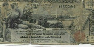 $1 " 1896 " (educational) " Silver Certificate $1 " 1896 " (educational Series) Rare