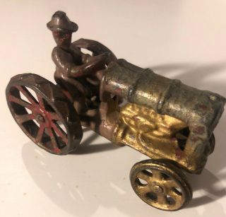 Antique Cast Iron Fordson Tractor Toy Metal Very Rare & Hard To Find (q10)