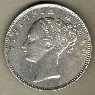 British India - One Rupee 1840 Victoria Queen - Continuos Legend Rare Silver Coin