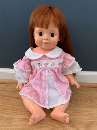 Chrissy Baby Doll Vintage 1973 Ideal 24 " Growing Hair Pull Cord