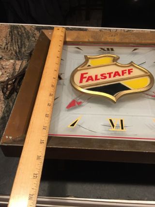 Rare 1950’s Falstaff Beer Lighted Sign Clock 2