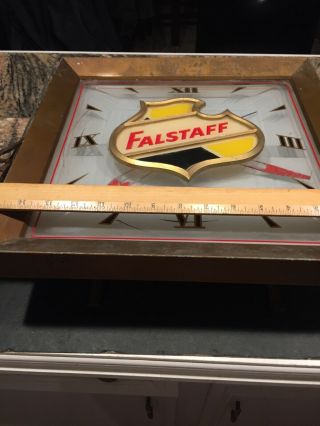Rare 1950’s Falstaff Beer Lighted Sign Clock 3