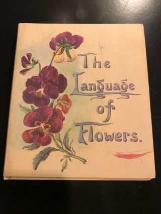Vintage 1976? The Language Of Flowers Hardcover W Dust Jacket Art Nature Rare