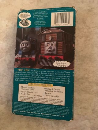 Thomas The Tank Engine & Friends PERCY ' S GHOSTLY TRICK & Stories VHS 1996 RARE 2