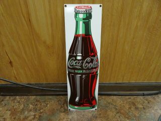Rare Ande Rooney Porcelain Enameled Coca - Cola Sign Advertising