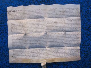 Indenture On Vellum,  1659,  Dealing With Land (gibsons Farm),  In Kilburn (london)