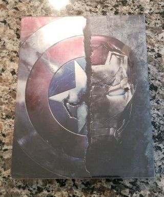 Captain America Civil War Steelbook 3d 2d Blu - Ray Best Buy Rare Mcu Iron Man